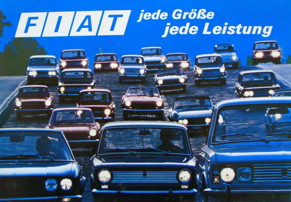 Fiat Modelprogram 1969 "Jede Groeße - jede Leistung" Carbrochure (10322)